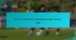 3-4-1-2 Formation: Überlastungen, Breite, Tiefe