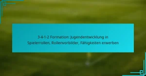 3-4-1-2 Formation: Jugendentwicklung in Spielerrollen, Rollenvorbilder, Fähigkeiten erwerben