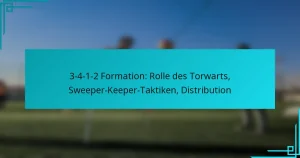 3-4-1-2 Formation: Rolle des Torwarts, Sweeper-Keeper-Taktiken, Distribution
